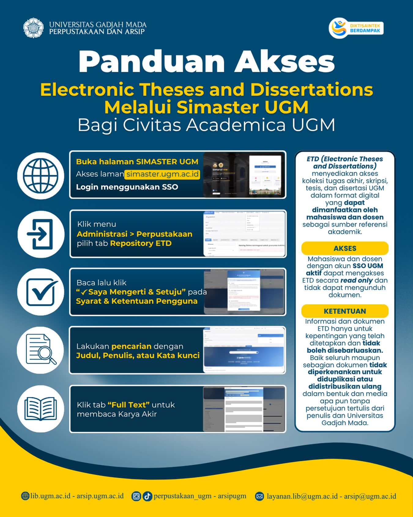 📢 ETD UGM Now Accessible Via Simaster 📢